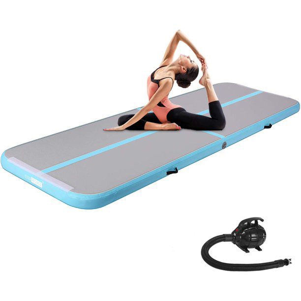 Kids Outdoor Yoga - 3M Airtrack-Matte, aufblasbare Gymnastik-Airtrack-Matte mit elektrischer