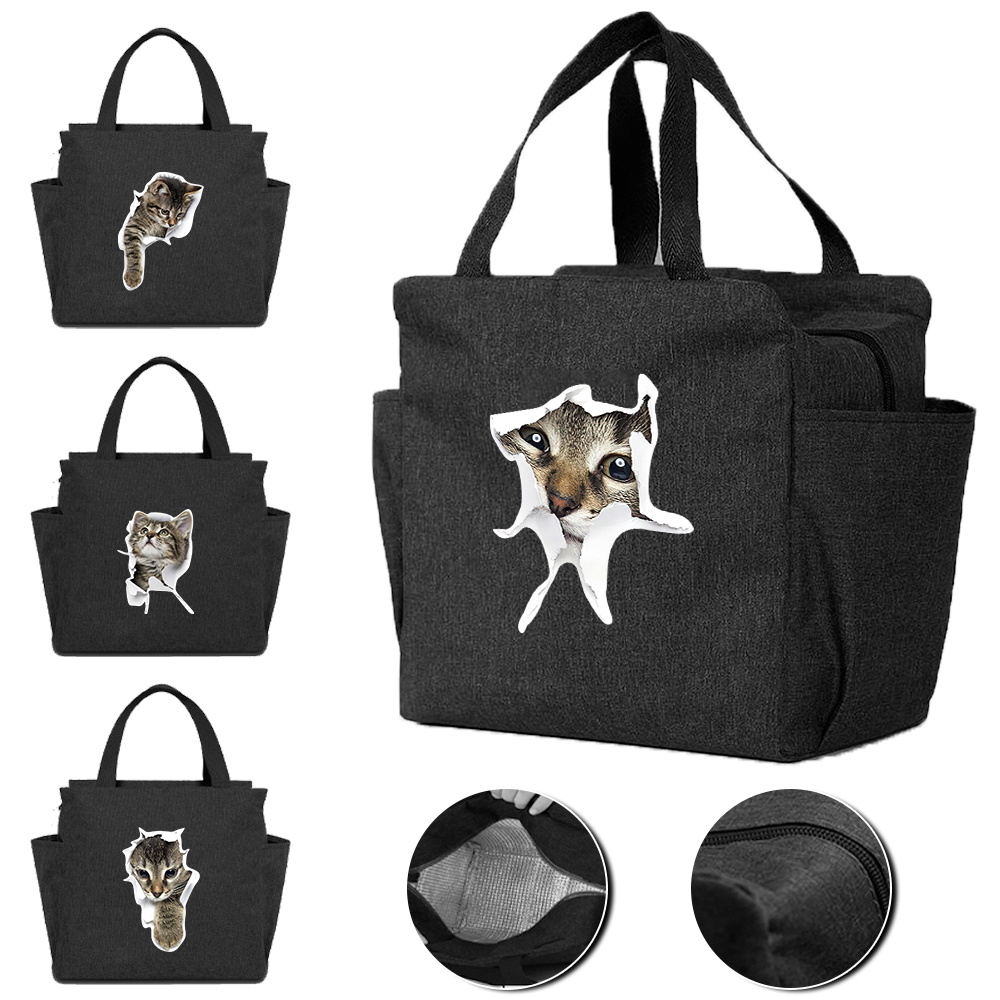 Q Kids Outdoor - Wiederverwendbare Lunchbox-Tasche für Kinder, isolierte Tragetaschen,