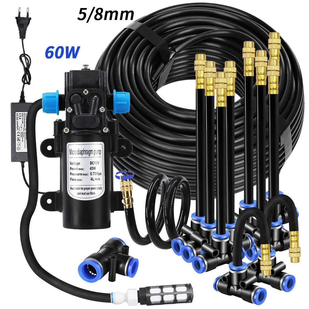Kids Outdoor Water Sprinkler - Garten-Sprühset mit 5/8mm PE-Schlauch, 60W Selbstansaugender