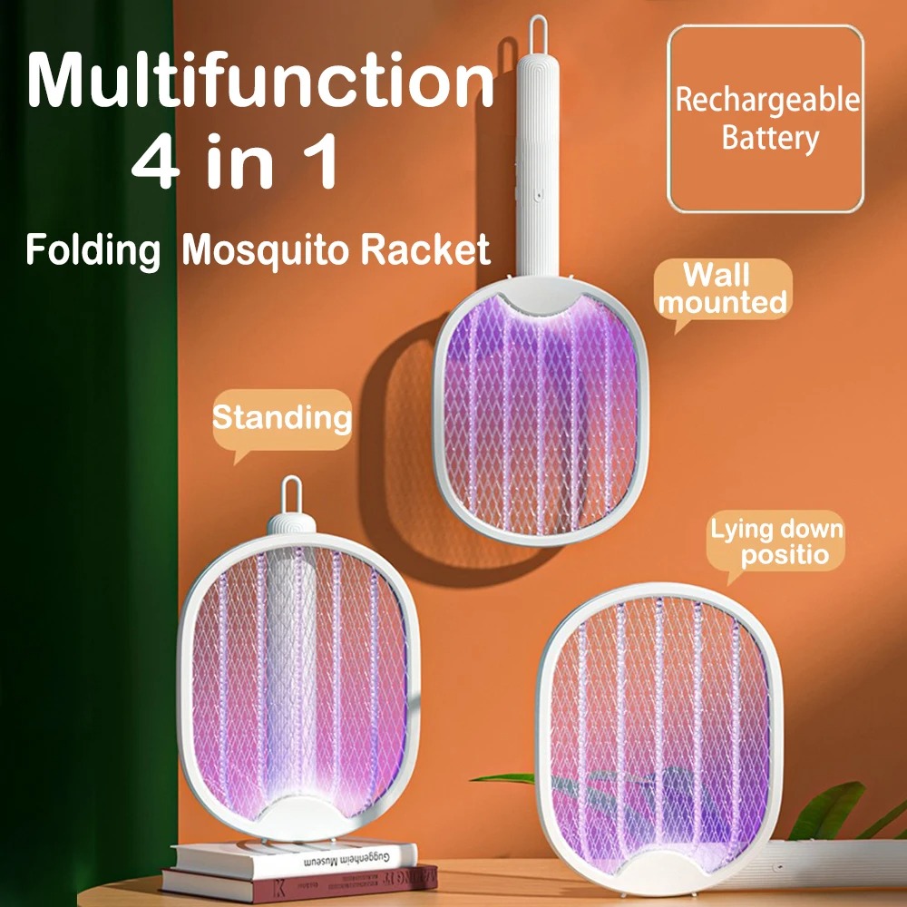 Bug Catching Kit - Elektrischer Mückenkiller 3000V USB Wiederaufladbarer Faltbarer