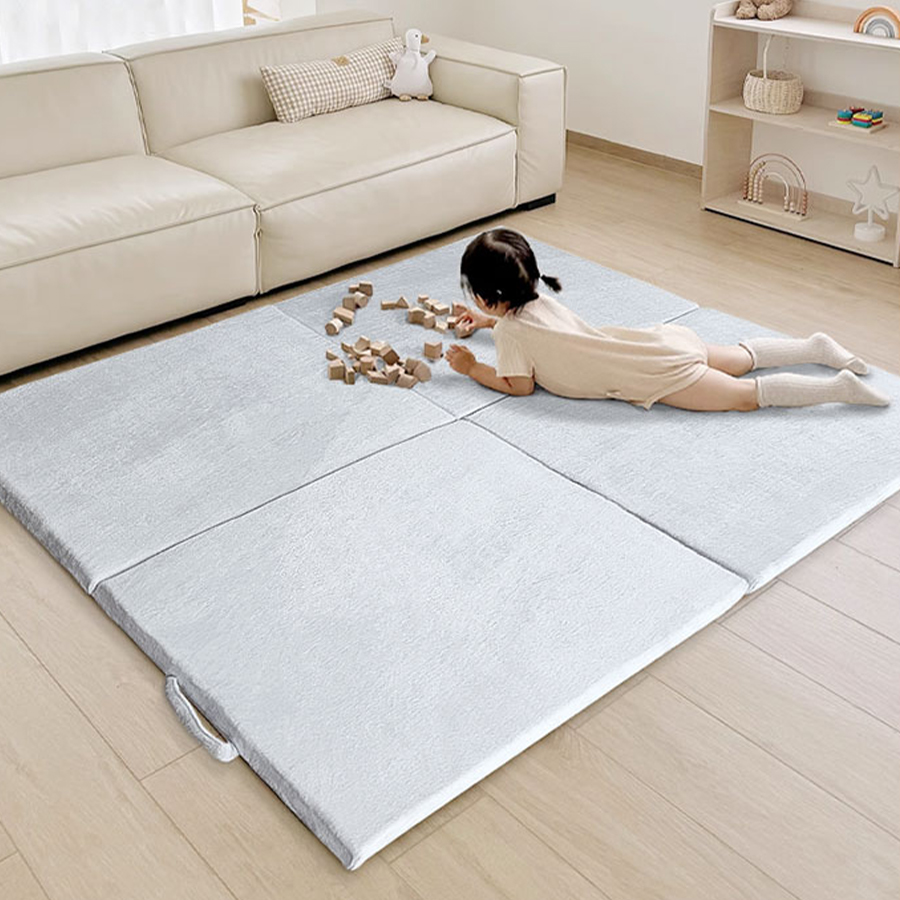 Kids Outdoor Yoga - Anpassbare Logo-Memory-Foam-Picknick-Matte, Faltbare Krabbelmatte für Kinder,
