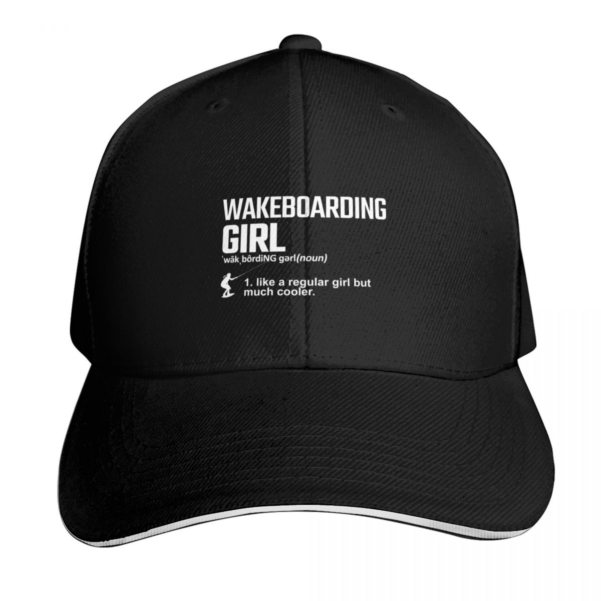 Kids Outdoor Quotes - Lustiges Wakeboard-Wakeboarding-Zitat 5 Baseballmütze Kindermütze Golf