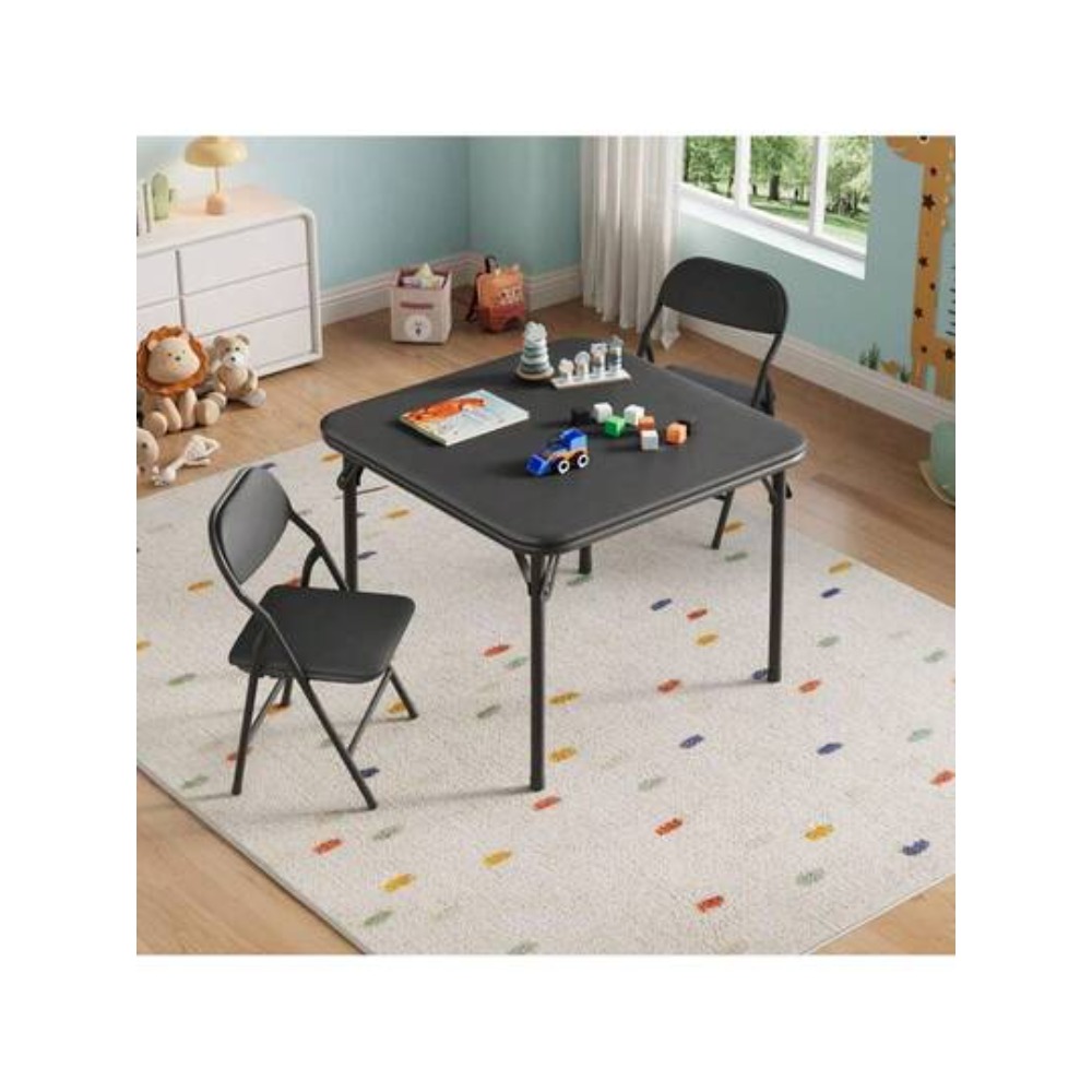 Kids Outdoor Dining Set - Kinder-Klapptisch- und Stuhl-Set mit gepolstertem Kissen,