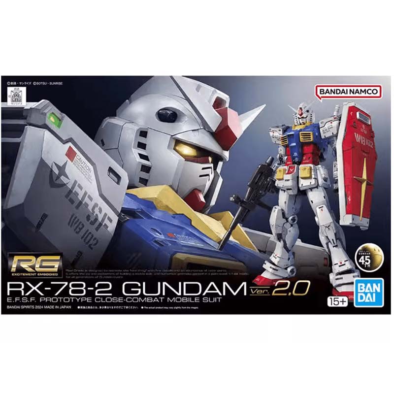 Bandai Model Gundam Rg - Bandai Gundam Modellbausatz RG RX-78-2 2.0