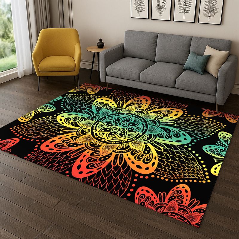 Kids Outdoor Yoga - Bohemia Mandala Magic Flower Yoga-Teppich für