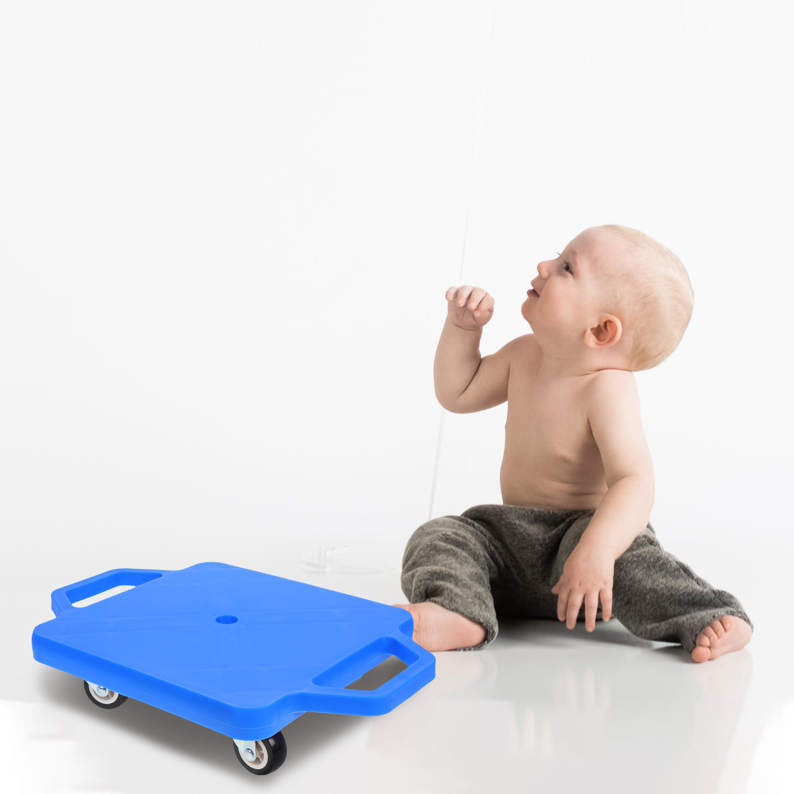 Play Kids Outdoor - Sensorisches Trainingsgerät für Kinder, Kunststoff-Sitz-Scooter-Board mit