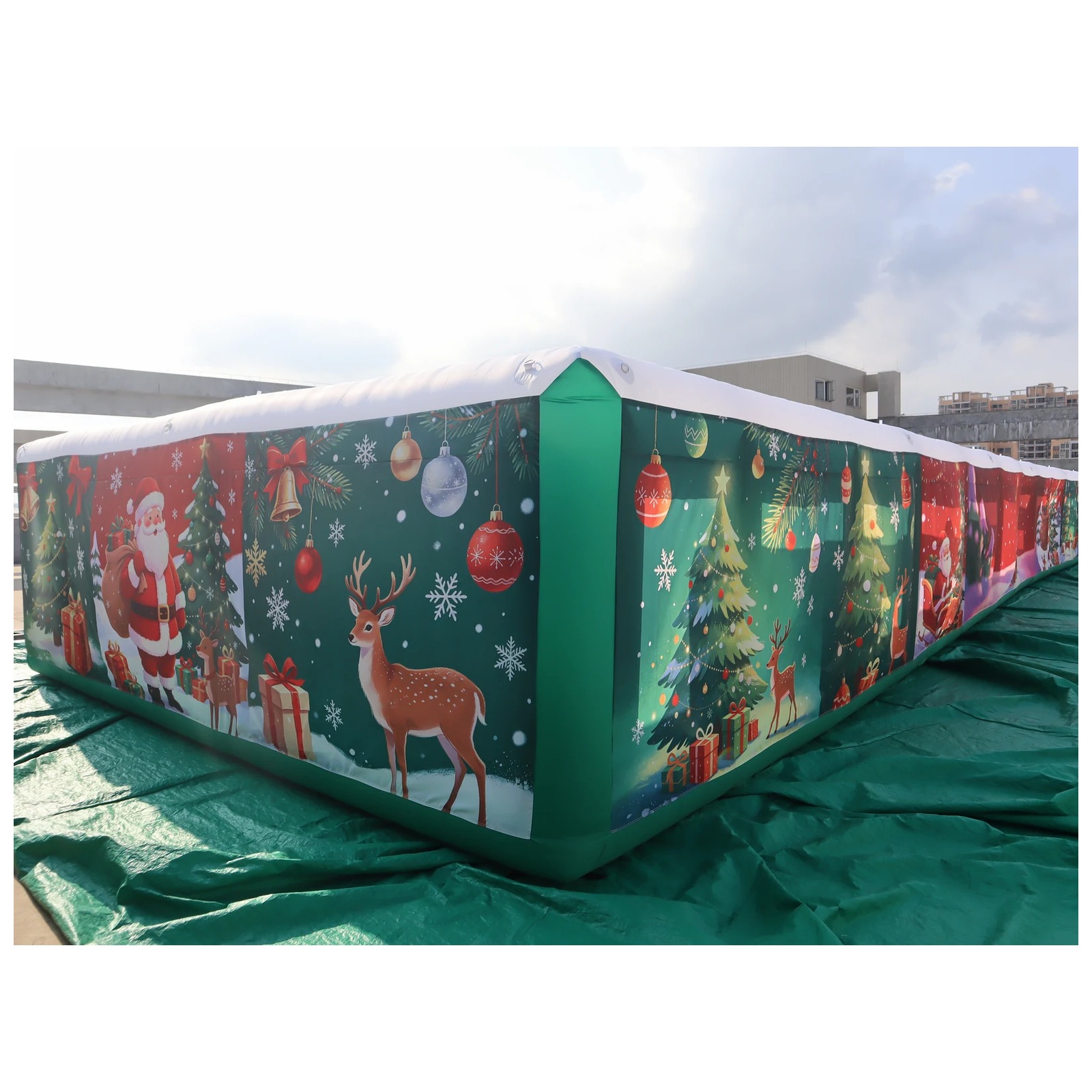 Kids Outdoor Venues - Kommerzielles langes aufblasbares Labyrinth 6x20m 20x66ft