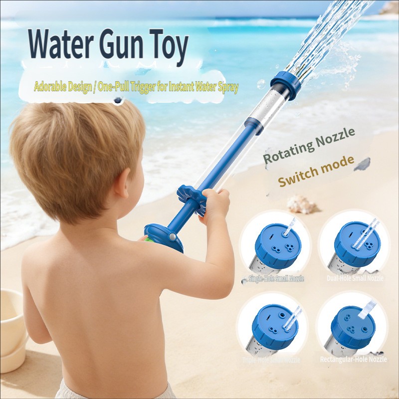 Kids Outdoor Water Sprinkler - 4-in-1 Ausziehbare Wasserspritzpistole Sprinkler Wasserpistole mit