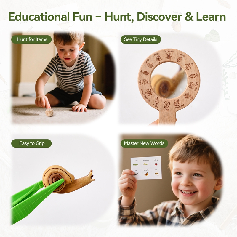 Holz-Montessori-Spielzeug Scha – Kids Outdoor Explorer Set Bewertung und Preis