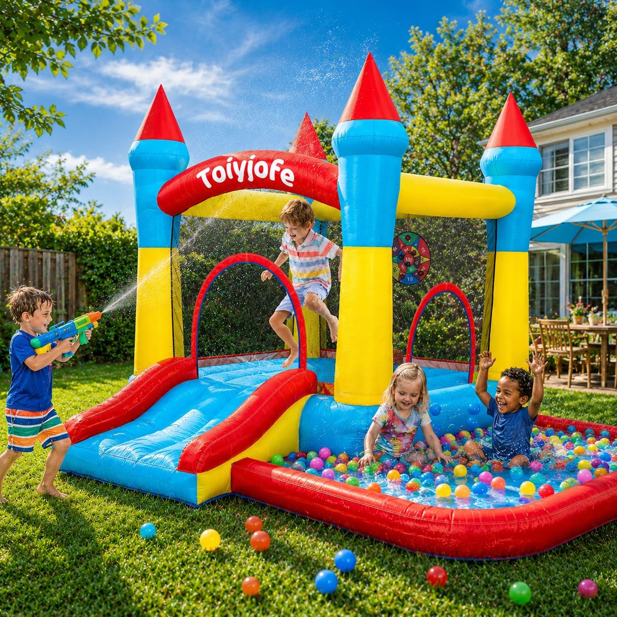 Hüpfburg für Kinder von 3-6 Ja – Kids Outdoor Jump House Bewertung und Preis