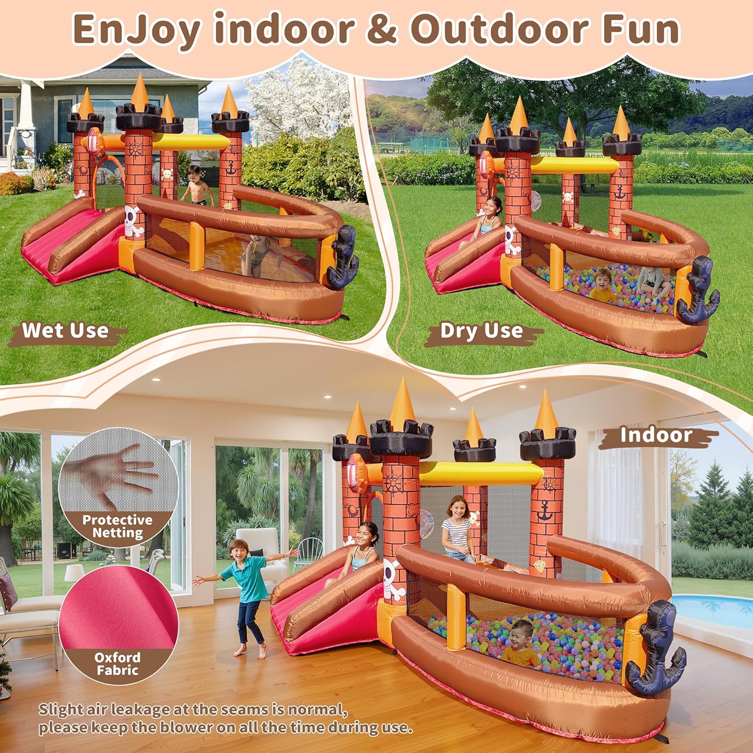 Aufblasbares Hüpfhaus für Kind – Kids Outdoor Jump House Bewertung und Preis