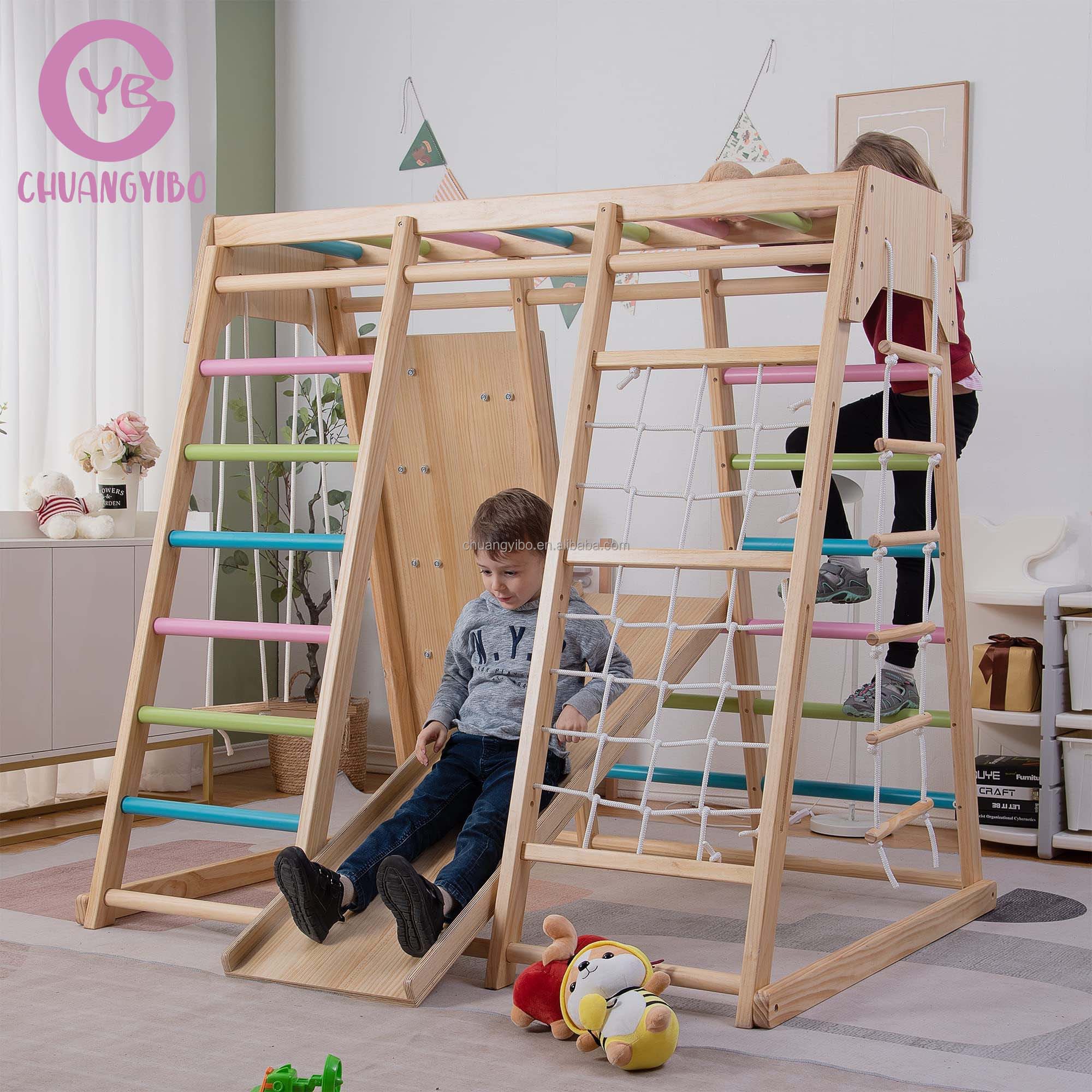 Kletterwände für Vergnügungspa – Kids Outdoor Swing Set With Slide Bewertung und Preis