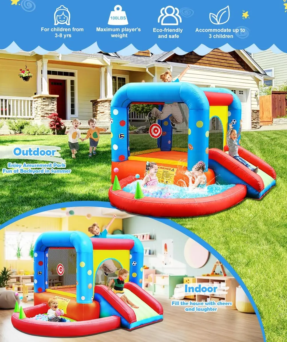 Step4Fun Aufblasbares Hüpfhaus – Kids Outdoor Jump House Bewertung und Preis