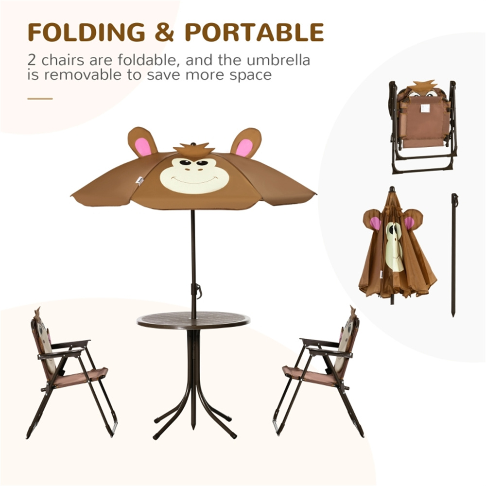 Niedliches Affen-Kinder-Terras – Kids Outdoor Dining Set Bewertung und Preis