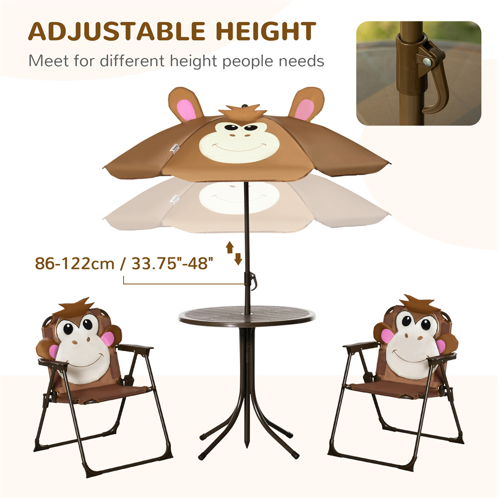 Niedliches Affen-Kinder-Terras – Kids Outdoor Dining Set Bewertung und Preis