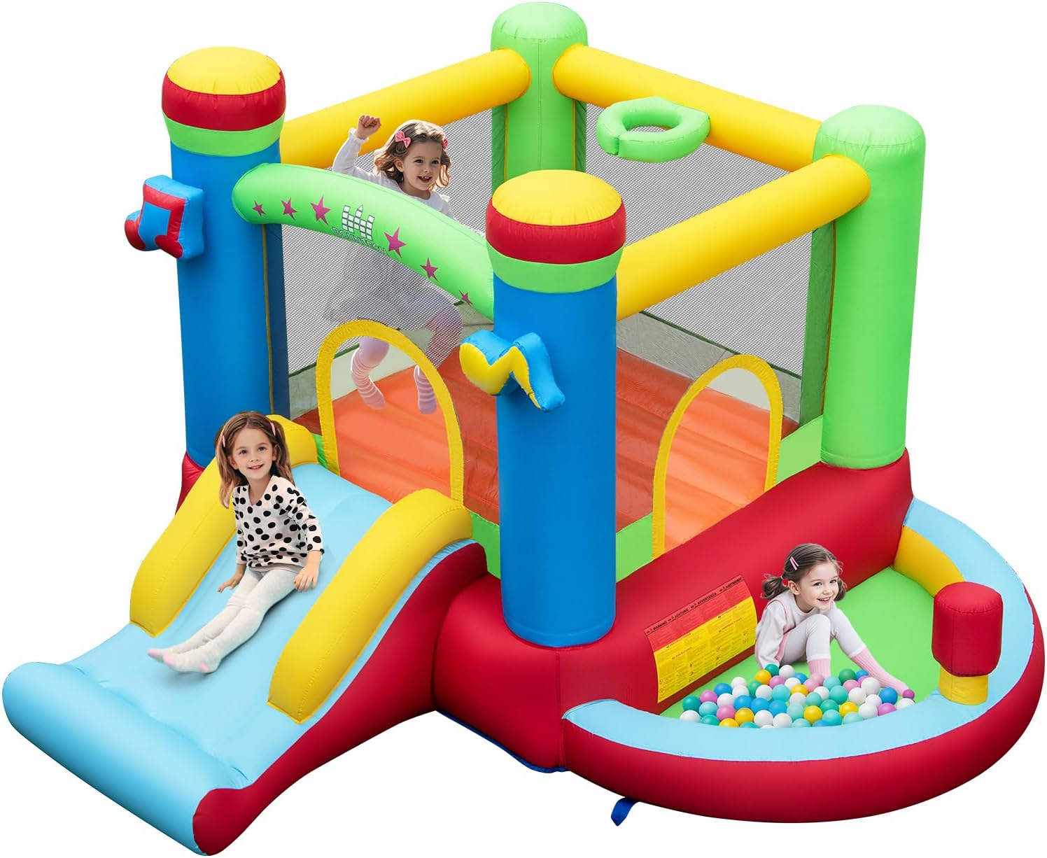 Aufblasbares Hüpfhaus mit Bäll – Kids Outdoor Jump House Bewertung und Preis