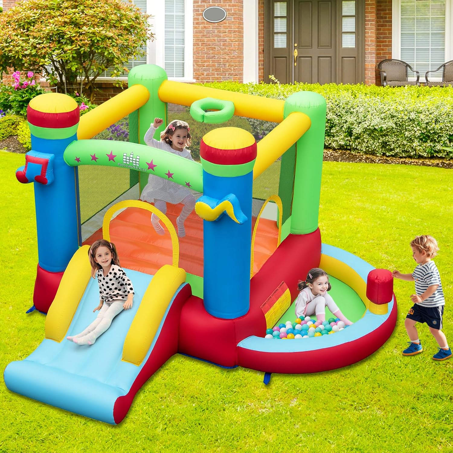 Aufblasbares Hüpfhaus mit Bäll – Kids Outdoor Jump House Bewertung und Preis