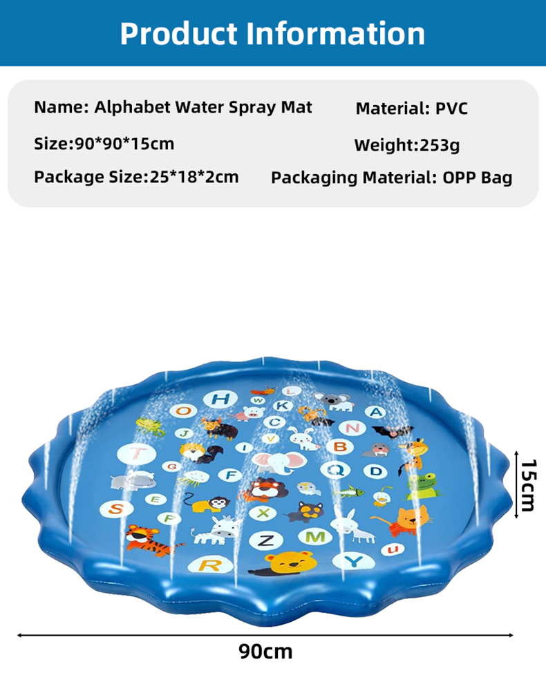 Alphabet Aufblasbare Wasserspr – Kids Outdoor Water Sprinkler Bewertung und Preis