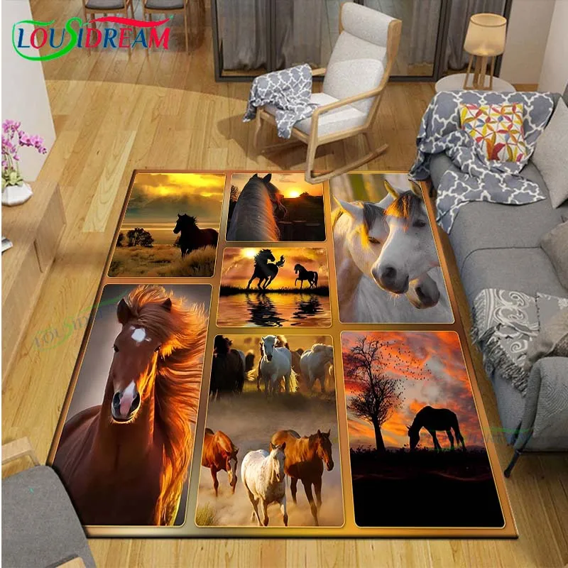 Mode 3d schöne Pferd gedruckt  – Kids Outdoor Yoga Bewertung und Preis