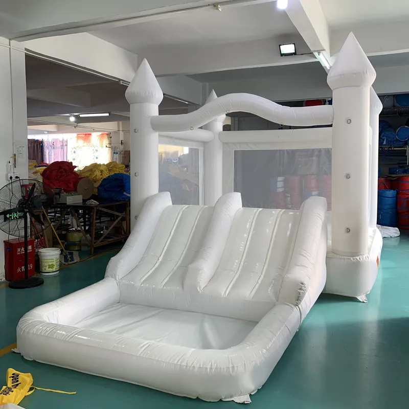 Riesiges Weißes Aufblasbares H – Kids Outdoor Jump House Bewertung und Preis
