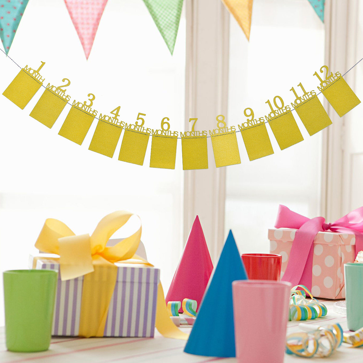 12-Monats-Gold-Baby-Geburtstag – Kids Outdoor Decor Bewertung und Preis