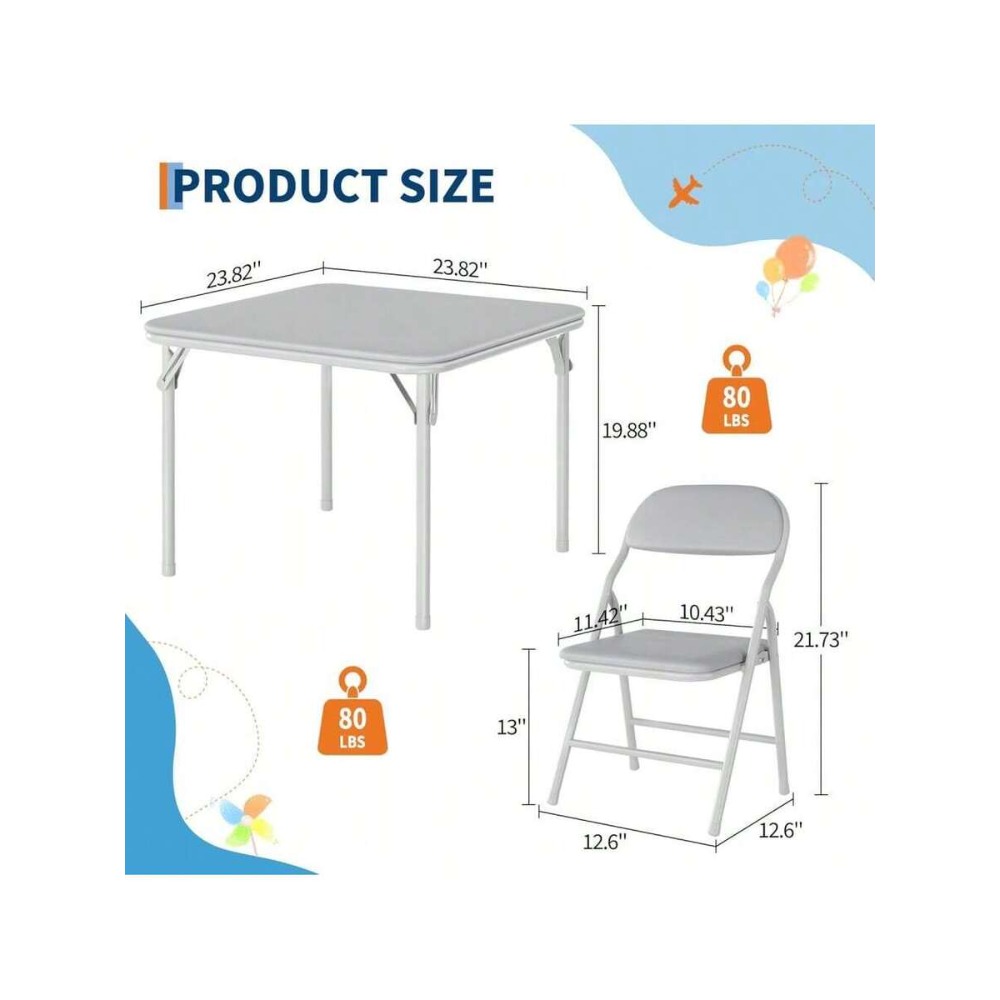 Klappbarer Tisch- und Stuhl-Se – Kids Outdoor Dining Set Bewertung und Preis